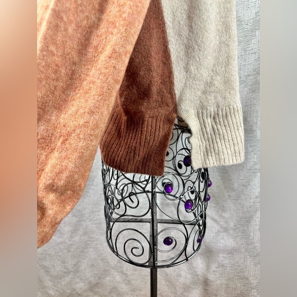 Madewell colorblock payton merino wool and alpaca sweater size S - Picture 8 of 10